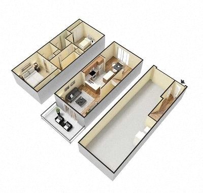 The Douglas Apartments Jefferson 2 Car Garage Floor Plan